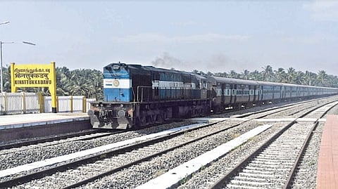 A train running between Coimbatore and Pollachi