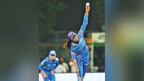 Mumbai Indians left-arm spinner Saika Ishaque continued her good form with a three-wicket haul