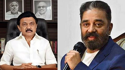 (L-R): M K Stalin; Kamal Haasan