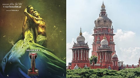 Poster from the film 'I' (left) Madras High Court (right)