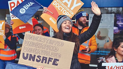 A wave of strikes has disrupted life in Britain as workers react to decades-high inflation that reached 11.1% in October 2022