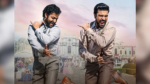 (L) NTR Jr; Ram Charan(R)