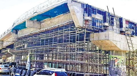 Construction of an elevated corridor at Mudakkusalai junction on Theni road in Madurai