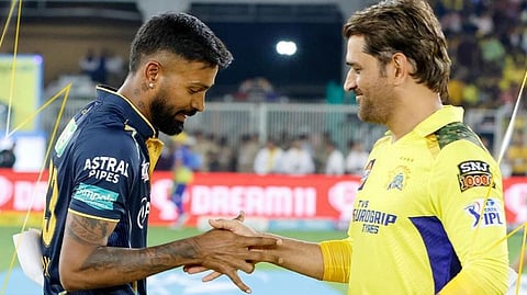 Hardik Pandya and MS DhonI