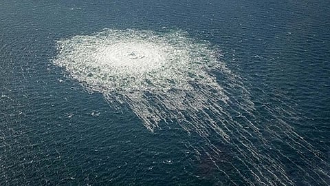 Gas bubbles from the Nord Stream leak reached the surface of the Baltic Sea near Bornholm, Denmark