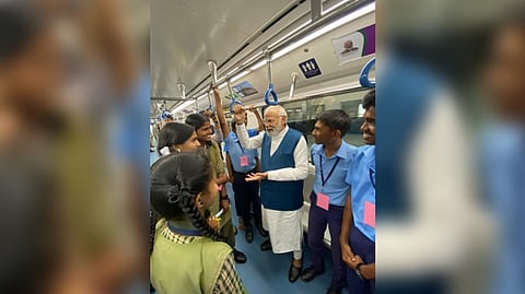 PM Modi inaugurated the Whitefield metro line in Bengaluru