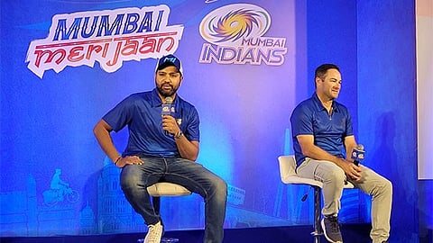 MI skipper Rohit Sharma and MI head coach Mark Boucher