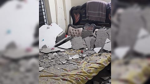 Visuals from Avadi Police quarters in SM Nagar, Thirumullaivoyal