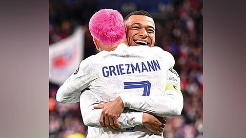 Kylian Mbappe and Antoine Griezmann