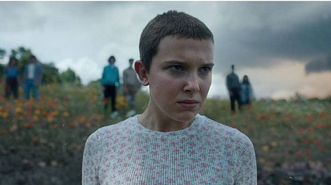 Millie Bobby Brown as Eleven in Stranger Things.