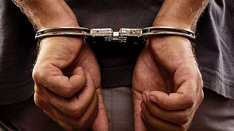 Representative Image of a person being arrested