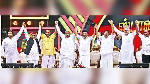 Chief Minister MK Stalin with opposition parties
