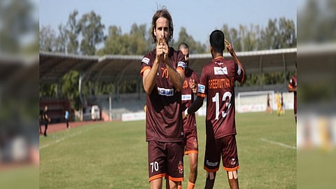 A visual from the match