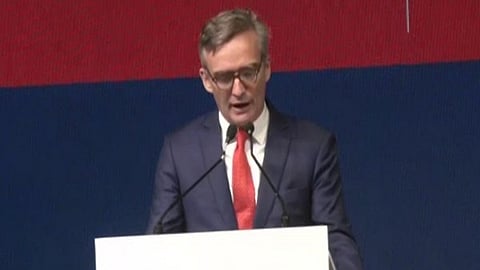 British High Commissioner to India Alex Ellis at King's birthday party