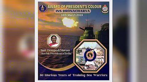 INS Dronacharya to get President's Colour