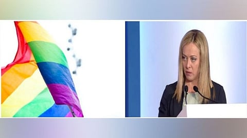 (Right) Giorgia Meloni