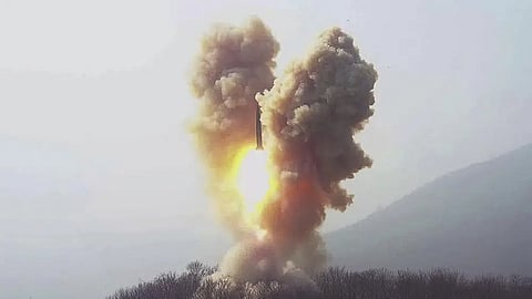 Ballistic missile in North Pyongan Province