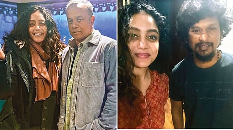 Abhirami Venkatachalame with Gautham Menon and Lokesh Kanagaraj