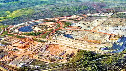 The largest volume of lithium is currently extracted by mining solid rock (pegmatites) in open pits in Australia