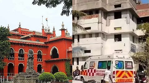 (L) Madras High Court; Anbu Jothi ashram(R)