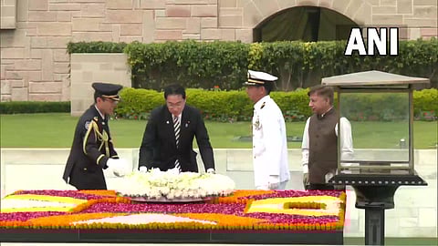 Japanese Prime Minister Fumio Kishida paid homage to Mahatma Gandhi