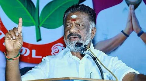Ousted AIADMK leader and former chief minister O Panneerselvam