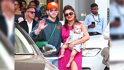 Priyanka Chopra, Nick Jonas and their daughter