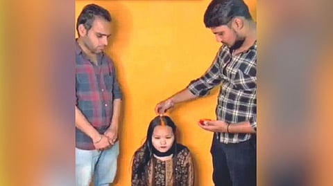 Screengrab from the video