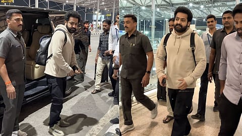 NTR Jr in Hyderabad airport