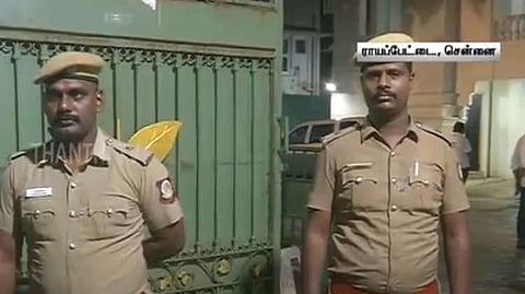 Police security at the AIADMK headquarters