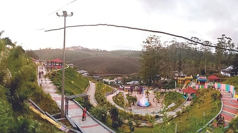 The recently created Botanical Garden in shambles in Valparai