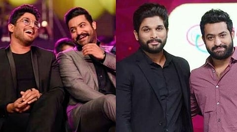 Allu Arjun with Jr NTR