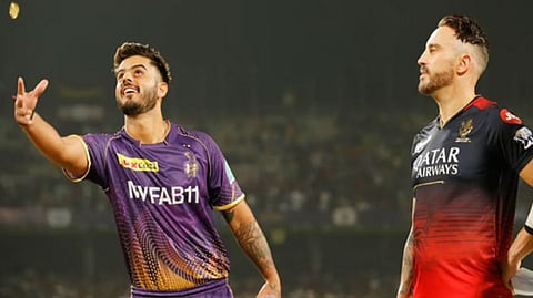 Nitish Rana and Faf du Plessis