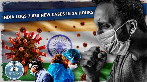 India logs 7,633 new cases in 24 hours