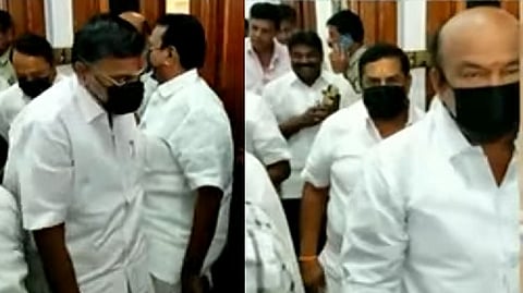 AIADMK MLAs wear black masks to State Assembly to mark protest