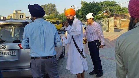 Amritpal Singh in Punjab Police custody.