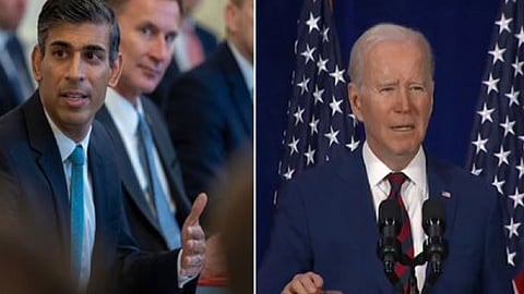 UK PM Rishi Sunak and US President Joe Biden