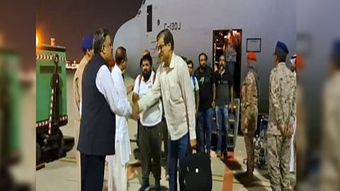 Screengrab of video shared by Union Minister of State for External Affairs V Muraleedharan