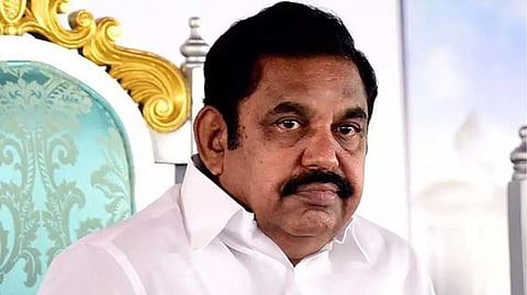 Leader of Opposition and general secretary of the AIADMK Edappadi K Palaniswami