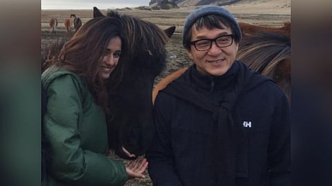 Disha Patani with Jackie Chan