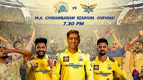 Chennai Super Kings vs Lucknow Super Giants Poster