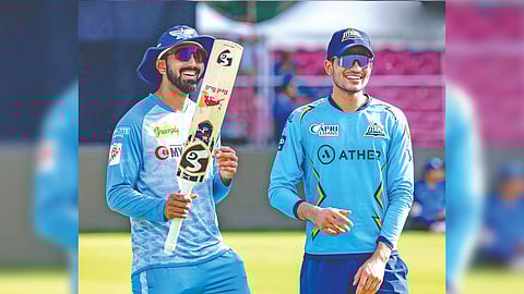 Lucknow captain KL Rahul and Gujarat opener Shubman Gill on the eve of the match