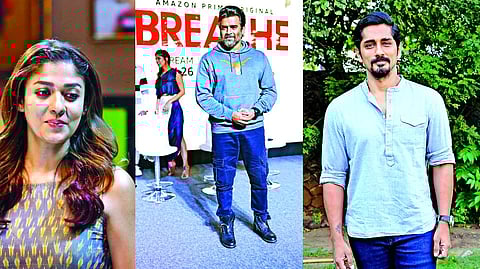 Nayanthara , Madhavan and Siddharth