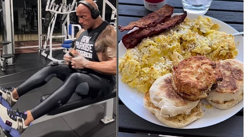 Dwayne Johnson's post-workout 'cheat' meal