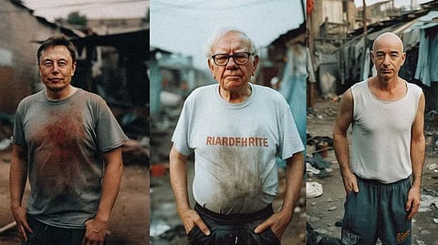 AI images of 'Slumdog Millionaires'