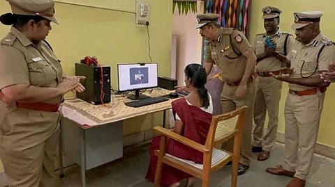 Trial for video call facility started on Friday on the occassion of Tamil New Year day in the Special Prison for Women, Puzhal