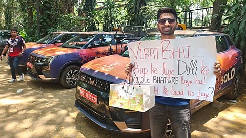 Kohli's fan brings him 'Chole Bhature' ahead of RCB vs DC match