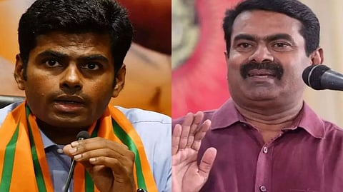 TN BJP Chief Annamalai, Naam Tamilar Katchi Chief Coordinator Seeman
