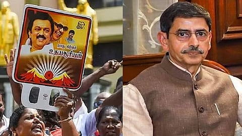 Governor R N Ravi(R)