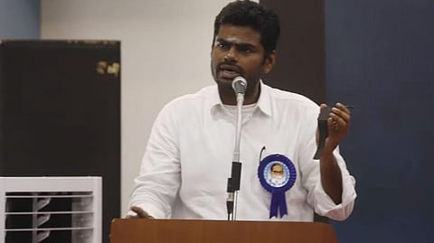 State BJP president K Annamalai